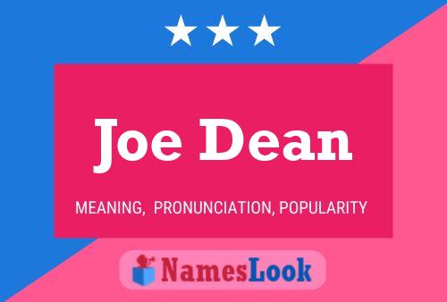 Poster del nome Joe Dean