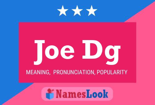 Poster del nome Joe Dg