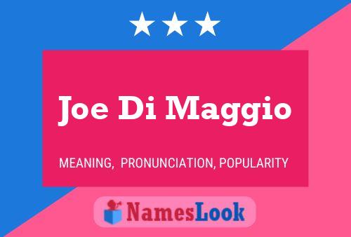 Poster del nome Joe Di Maggio