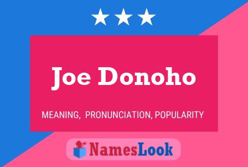 Poster del nome Joe Donoho