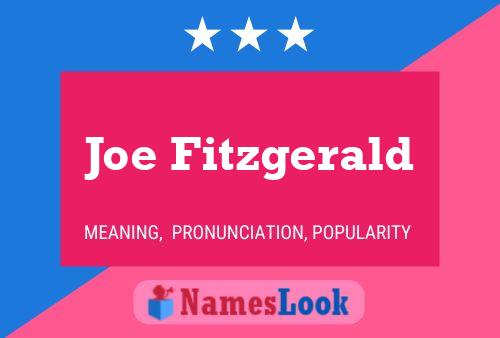 Poster del nome Joe Fitzgerald