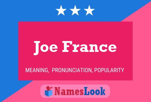 Poster del nome Joe France