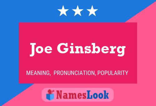 Poster del nome Joe Ginsberg