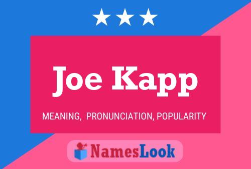 Poster del nome Joe Kapp