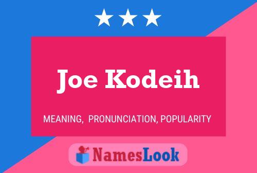 Poster del nome Joe Kodeih