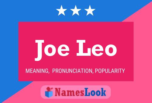 Poster del nome Joe Leo