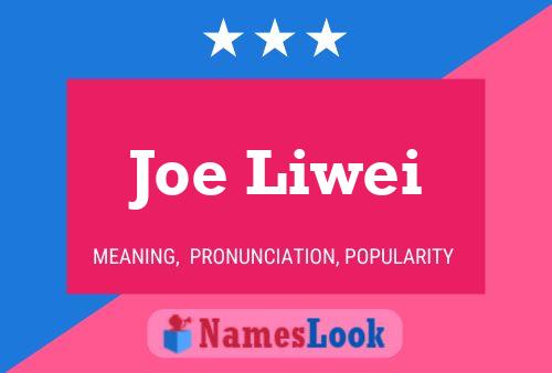 Poster del nome Joe Liwei