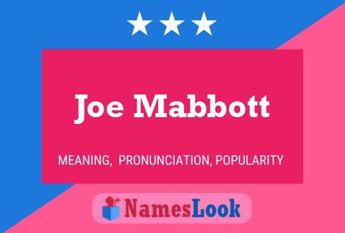 Poster del nome Joe Mabbott