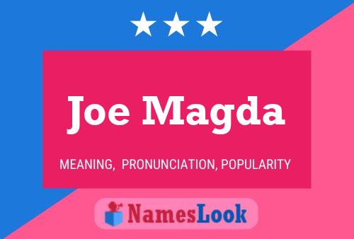 Poster del nome Joe Magda