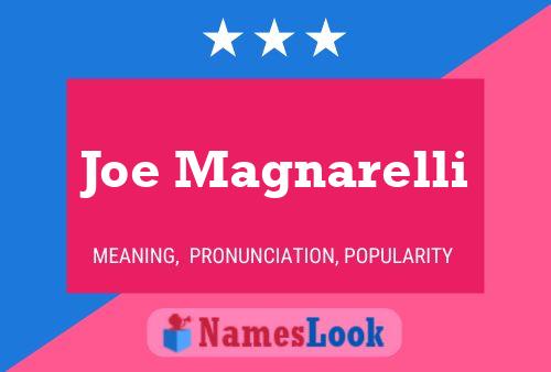 Poster del nome Joe Magnarelli