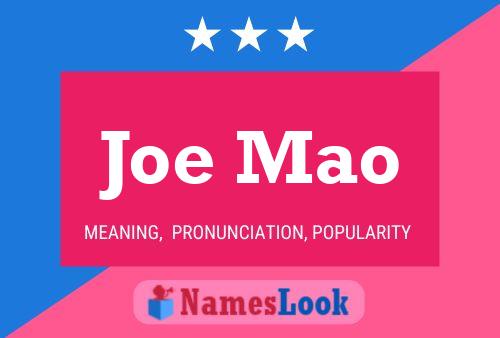 Poster del nome Joe Mao