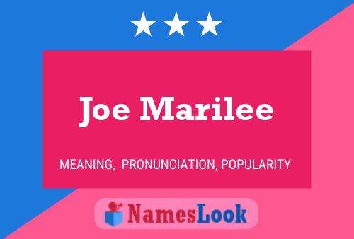 Poster del nome Joe Marilee