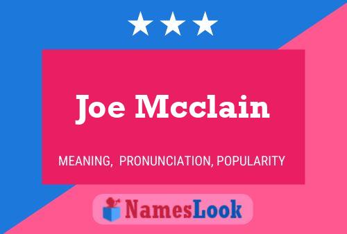 Poster del nome Joe Mcclain