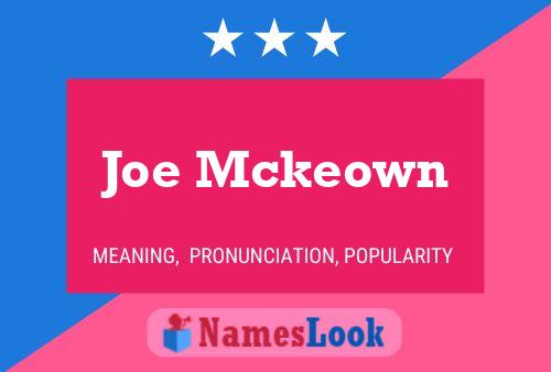 Poster del nome Joe Mckeown