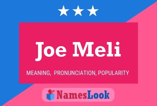 Poster del nome Joe Meli