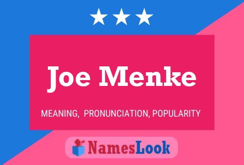 Poster del nome Joe Menke