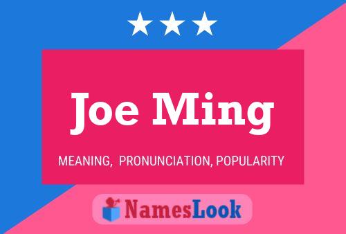 Poster del nome Joe Ming