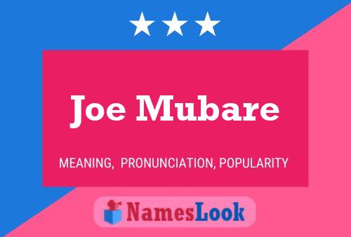 Poster del nome Joe Mubare