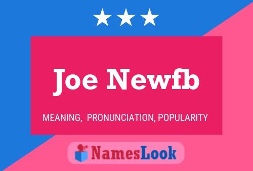 Poster del nome Joe Newfb