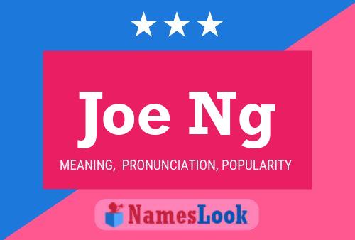 Poster del nome Joe Ng