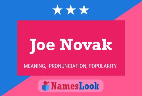 Poster del nome Joe Novak