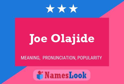 Poster del nome Joe Olajide