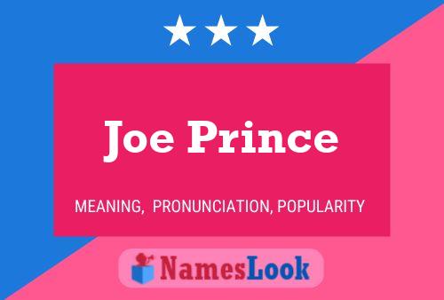 Poster del nome Joe Prince