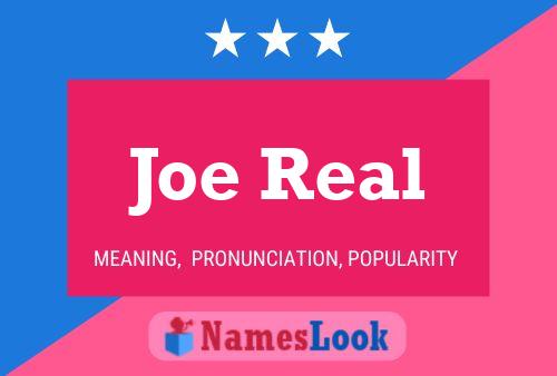 Poster del nome Joe Real