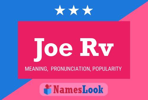 Poster del nome Joe Rv