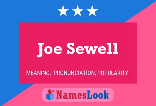 Poster del nome Joe Sewell