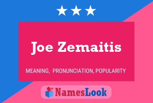 Poster del nome Joe Zemaitis