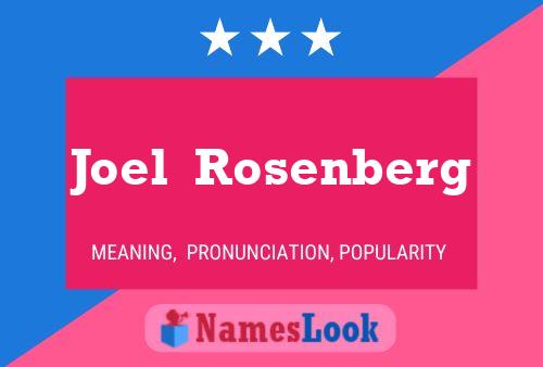 Poster del nome Joel  Rosenberg