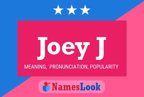 Poster del nome Joey J