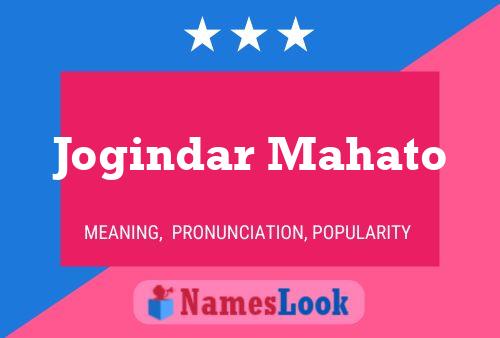 Poster del nome Jogindar Mahato