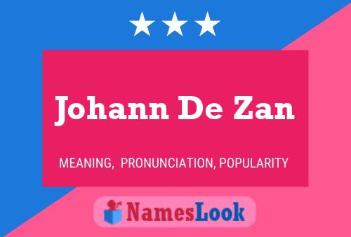 Poster del nome Johann De Zan