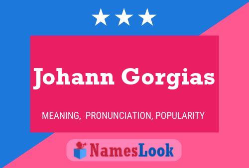 Poster del nome Johann Gorgias