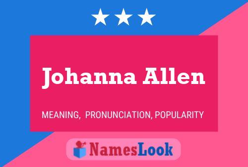 Poster del nome Johanna Allen