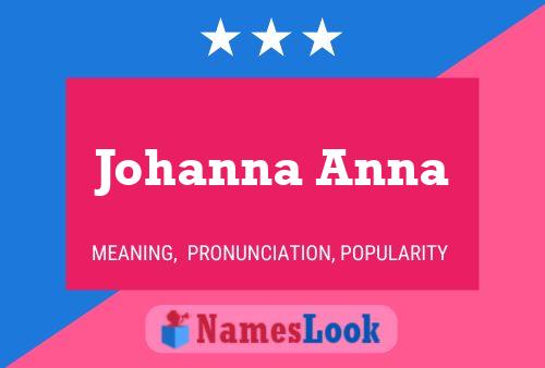 Poster del nome Johanna Anna