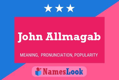 Poster del nome John Allmagab