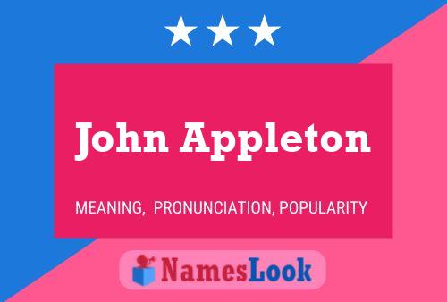 Poster del nome John Appleton