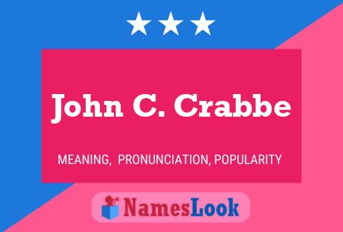 Poster del nome John C. Crabbe