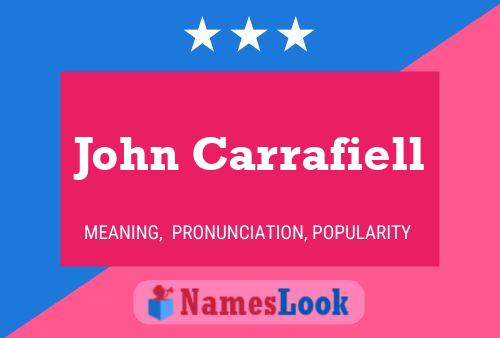 Poster del nome John Carrafiell