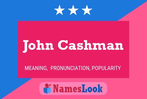 Poster del nome John Cashman