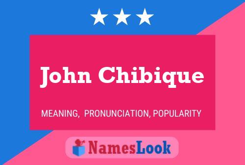 Poster del nome John Chibique