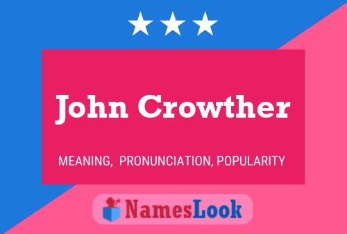 Poster del nome John Crowther