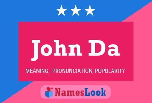 Poster del nome John Da