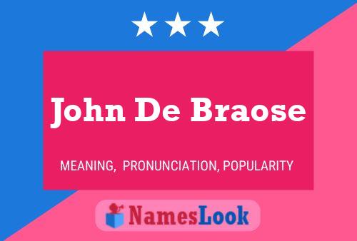 Poster del nome John De Braose