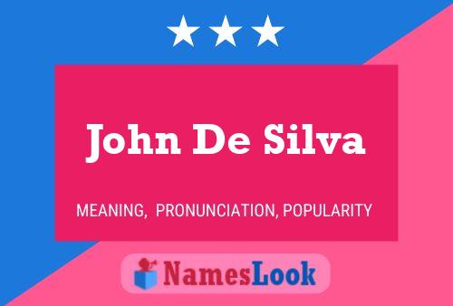 Poster del nome John De Silva