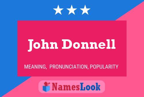 Poster del nome John Donnell