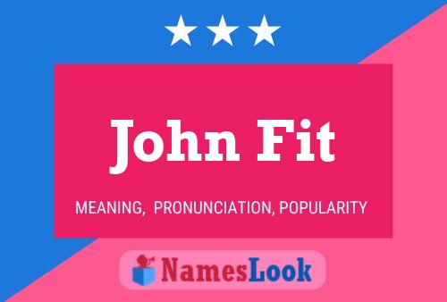 Poster del nome John Fit